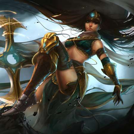 League of Legends fan art Mobiele Horizontaal achtergrond