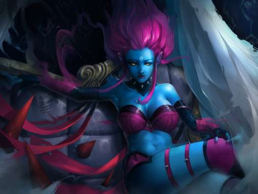 League of Legends fan art Mobiele Horizontaal achtergrond