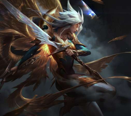 League of Legends fan art Mobiele Horizontaal achtergrond