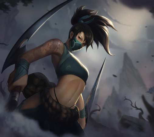 League of Legends fan art Mobiele Horizontaal achtergrond