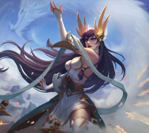 League of Legends fan art Mobiele Horizontaal achtergrond