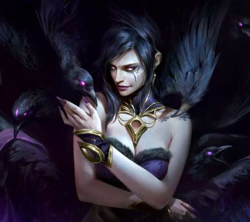 League of Legends fan art Mobiele Horizontaal achtergrond