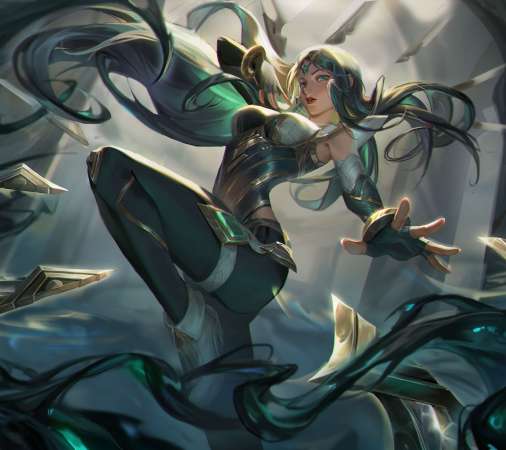 League of Legends fan art Mobiele Horizontaal achtergrond