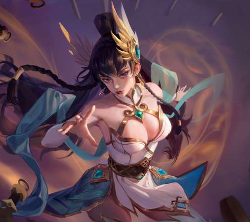 League of Legends fan art Mobiele Horizontaal achtergrond