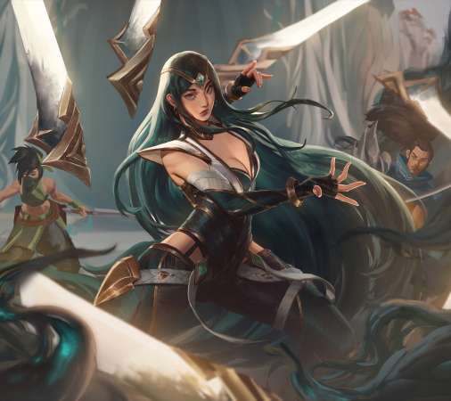 League of Legends fan art Mobiele Horizontaal achtergrond