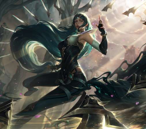 League of Legends fan art Mobiele Horizontaal achtergrond