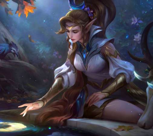 League of Legends fan art Mobiele Horizontaal achtergrond