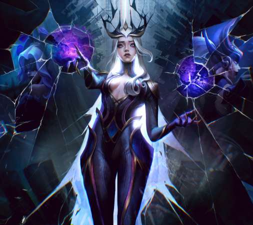 League of Legends fan art Mobiele Horizontaal achtergrond