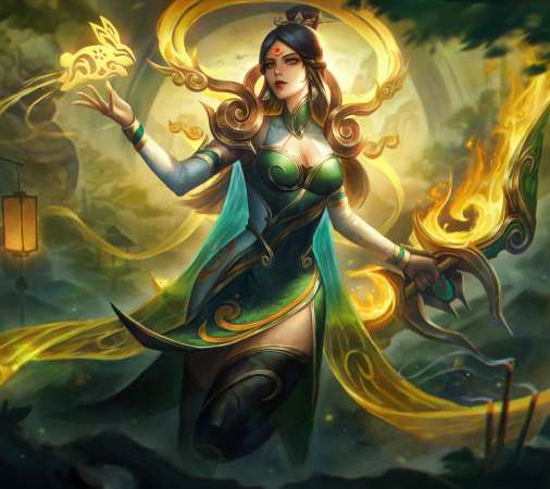 League of Legends fan art Mobiele Horizontaal achtergrond