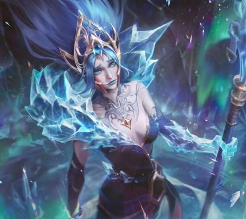 League of Legends fan art Mobiele Horizontaal achtergrond