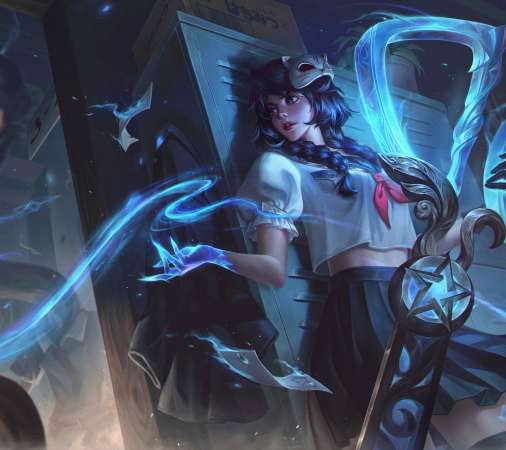 League of Legends fan art Mobiele Horizontaal achtergrond
