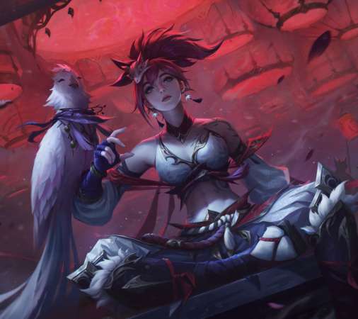 League of Legends fan art Mobiele Horizontaal achtergrond