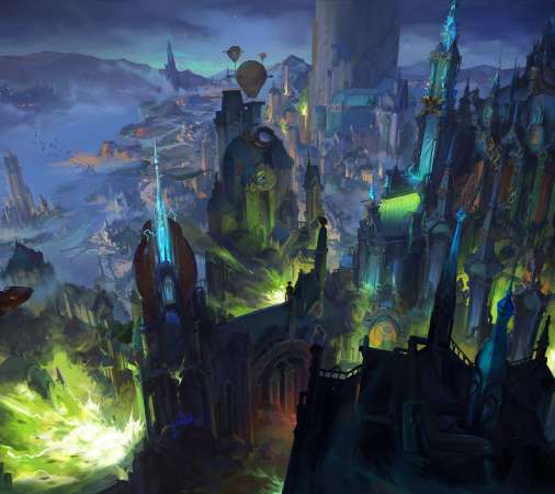 League of Legends fan art Mobiele Horizontaal achtergrond