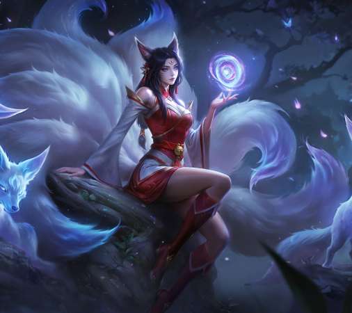 League of Legends fan art Mobiele Horizontaal achtergrond