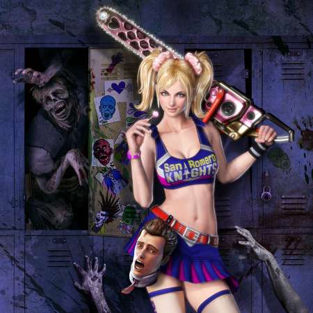 Lollipop Chainsaw Mobiele Horizontaal achtergrond