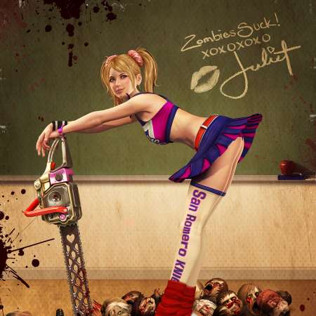 Lollipop Chainsaw Mobiele Horizontaal achtergrond