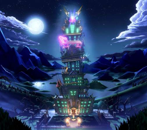 Luigi's Mansion 3 Mobiele Horizontaal achtergrond