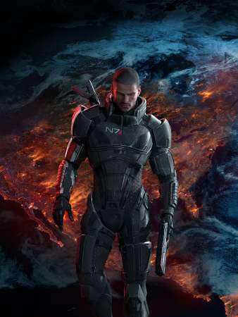 Mass Effect 3 Mobiele Horizontaal achtergrond