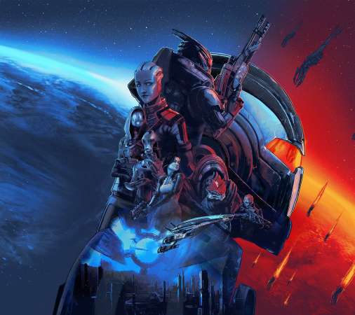 Mass Effect Legendary Edition Mobiele Horizontaal achtergrond