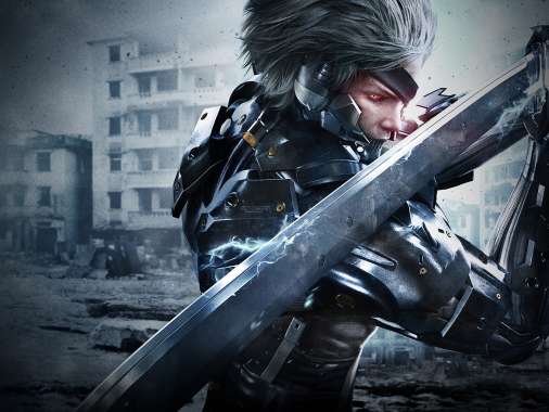 Metal Gear Rising: Revengeance Mobiele Horizontaal achtergrond