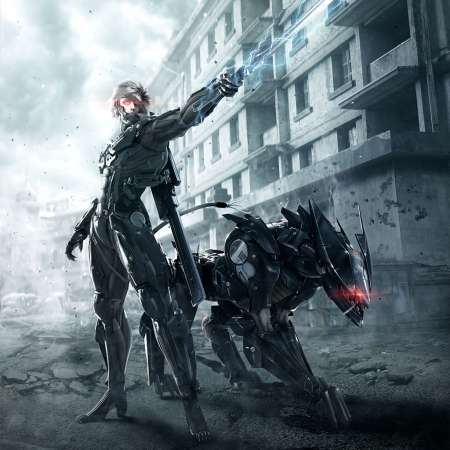 Metal Gear Rising: Revengeance Mobiele Horizontaal achtergrond