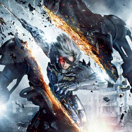 Metal Gear Rising: Revengeance Mobiele Horizontaal achtergrond