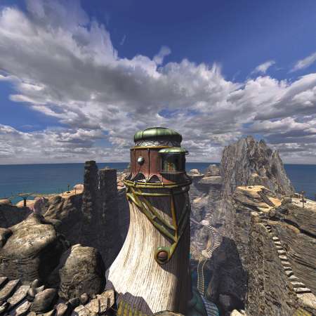 Myst 3: Exile Mobiele Horizontaal achtergrond