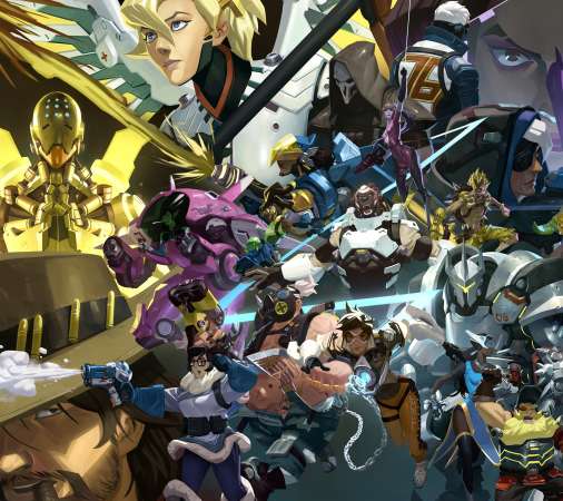 Overwatch Mobiele Horizontaal achtergrond