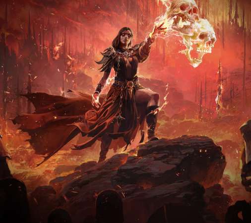 Path of Exile 2 Mobiele Horizontaal achtergrond