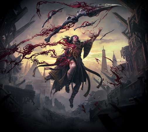 Path of Exile 2 Mobiele Horizontaal achtergrond