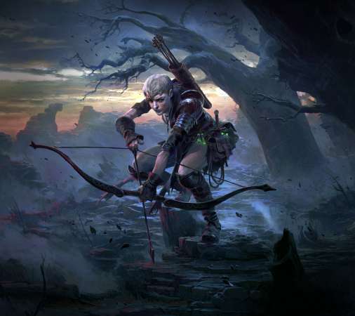 Path of Exile 2 Mobiele Horizontaal achtergrond