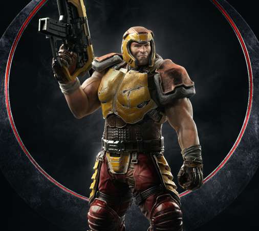 Quake Champions Mobiele Horizontaal achtergrond