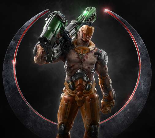 Quake Champions Mobiele Horizontaal achtergrond