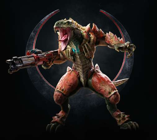 Quake Champions Mobiele Horizontaal achtergrond