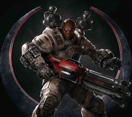 Quake Champions Mobiele Horizontaal achtergrond