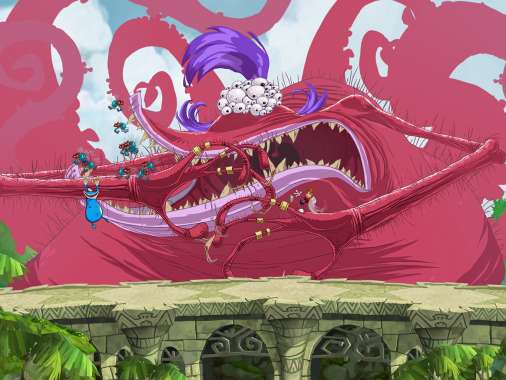 Rayman Origins Mobiele Horizontaal achtergrond