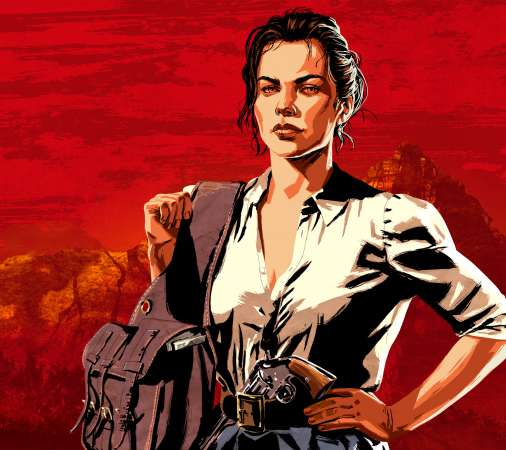 Red Dead Redemption 2 Mobiele Horizontaal achtergrond