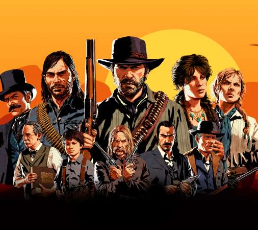 Red Dead Redemption 2 Mobiele Horizontaal achtergrond