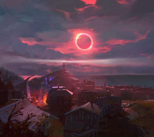 Redfall Mobiele Horizontaal achtergrond