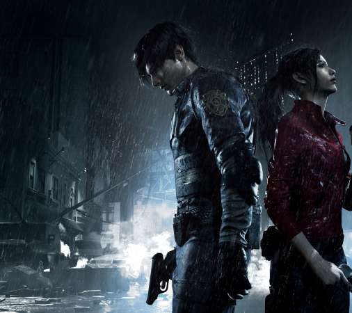 Resident Evil 2 Mobiele Horizontaal achtergrond