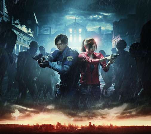 Resident Evil 2 Mobiele Horizontaal achtergrond