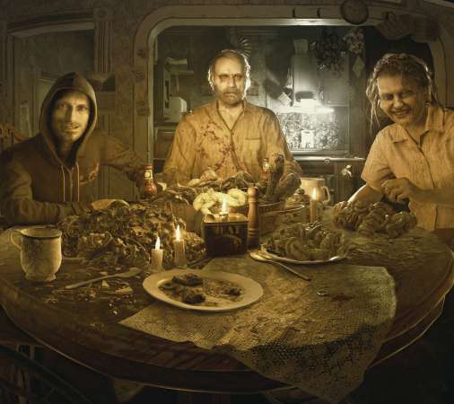 Resident Evil 7 Biohazard Mobiele Horizontaal achtergrond