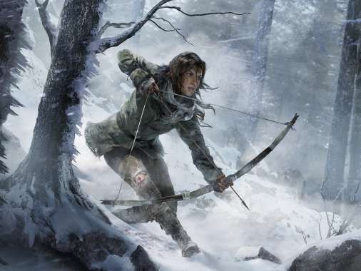 Rise of the Tomb Raider Mobiele Horizontaal achtergrond