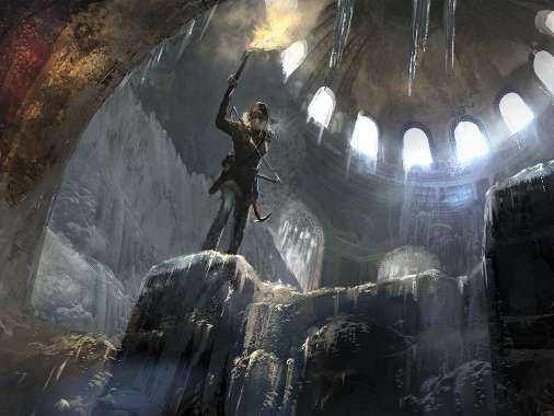 Rise of the Tomb Raider Mobiele Horizontaal achtergrond