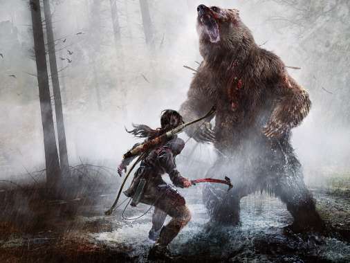 Rise of the Tomb Raider Mobiele Horizontaal achtergrond