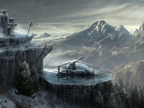 Rise of the Tomb Raider Mobiele Horizontaal achtergrond