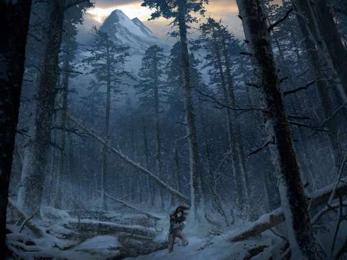 Rise of the Tomb Raider Mobiele Horizontaal achtergrond