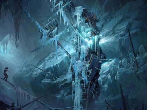 Rise of the Tomb Raider Mobiele Horizontaal achtergrond