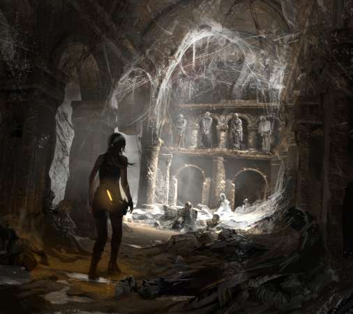 Rise of the Tomb Raider Mobiele Horizontaal achtergrond