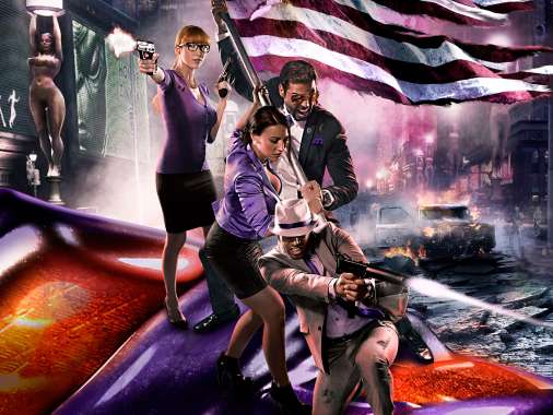 Saints Row 4 Mobiele Horizontaal achtergrond